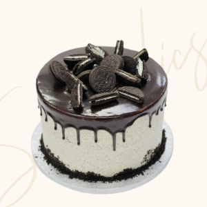Cookies & Cream Drip Round Birthday Cake