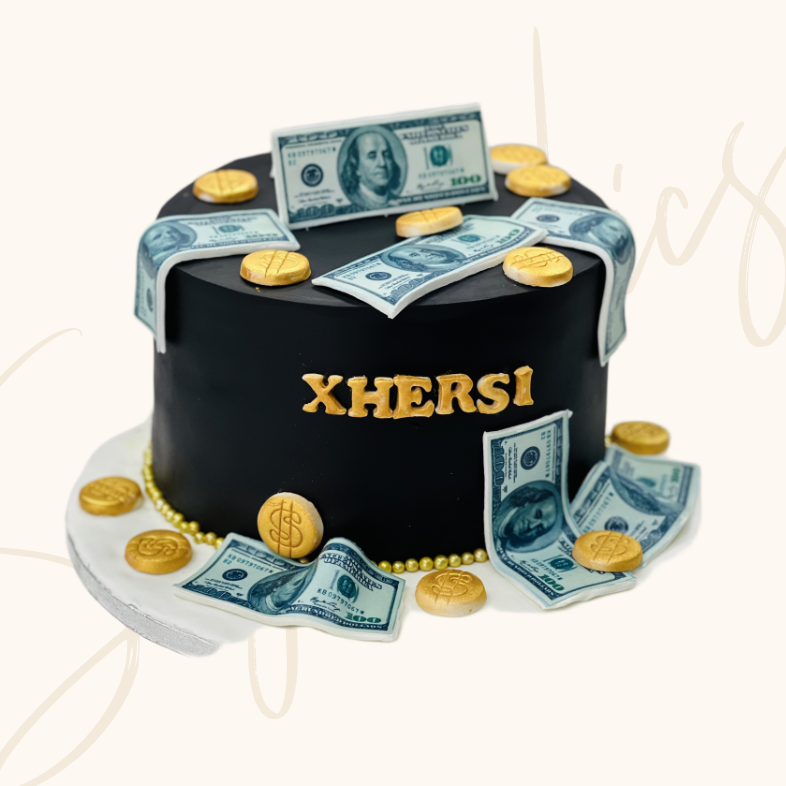 Money Theme Luxe Fondant Cake