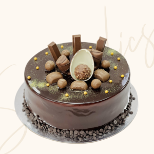 Chocolate Indulgence Round Birthday Cake